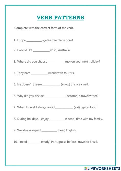 Basic Verb Pattern 的图像结果