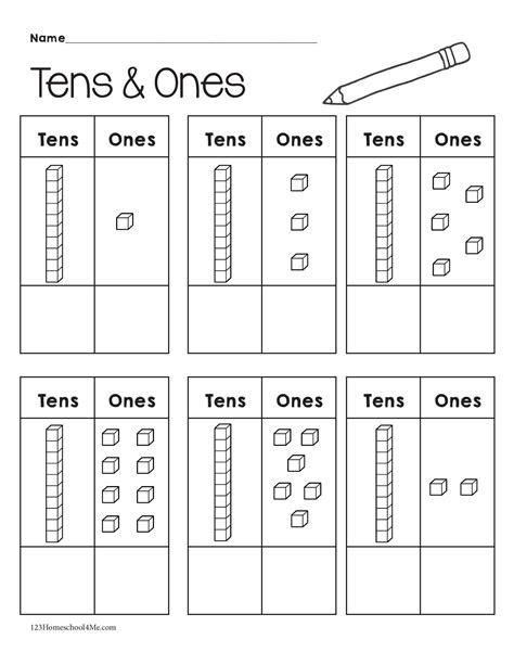 Tens And Ones Place Value Worksheets