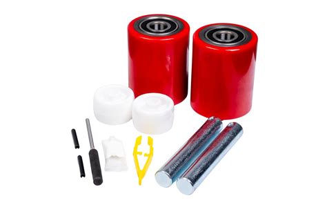 Pallet Jack/Truck Load Wheels Full Set with Axles and Entry Exit Roller ...