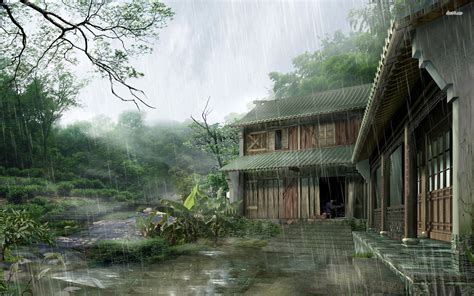 Hidden Rain Village Wallpapers - Wallpaper Cave