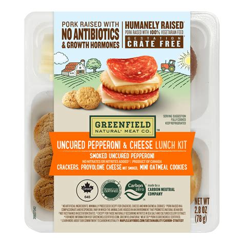 Greenfield Natural Meat Co. Sliced Pepperoni Stacker Lunch Kit, 2.75 oz ...