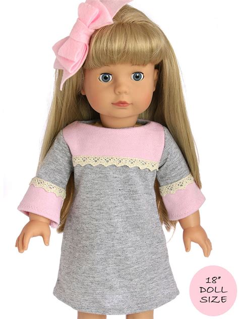Image result for Free Tutorial Pattern 18 Inch Doll Dress
