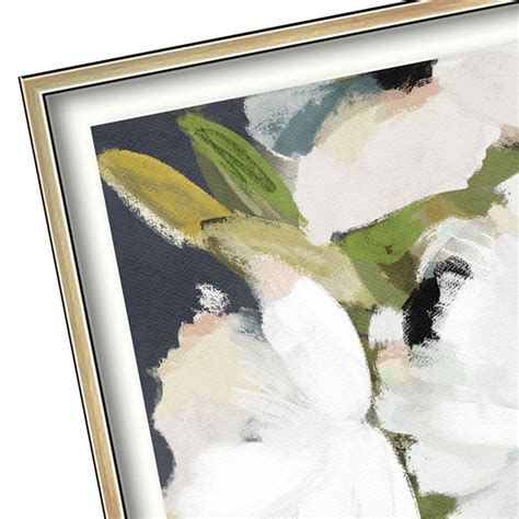 Glass Framed Floral Print Wall Art, 25x31