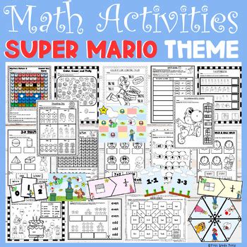 Image result for Mario Math Game Worksheet