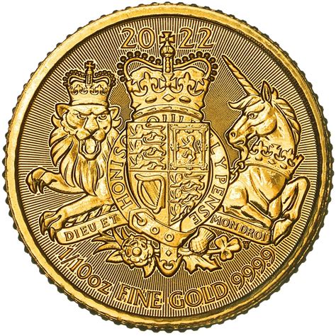 2022 Royal Arms 1/10 Ounce Gold Coin | Chards - From £227.09