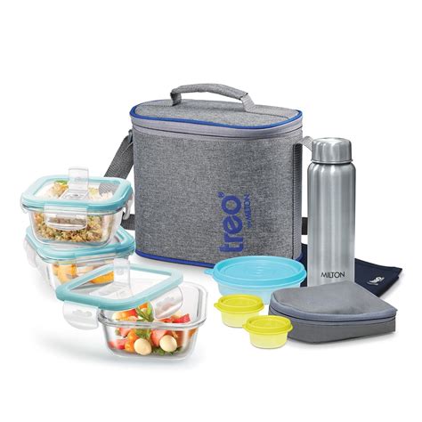 Buy Treo by Milton All Fresh Premier Tiffin Square Set of 8 (3 ...