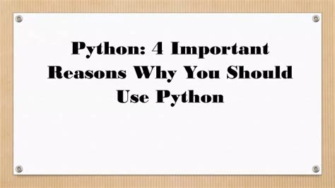 Image result for Why Python Is Important