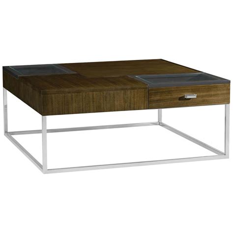 Modern Square Cocktail Table For Sale at 1stDibs