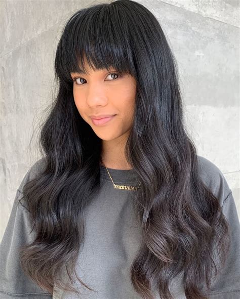 30 Trending Long Hair with Bangs Ideas - HyMum