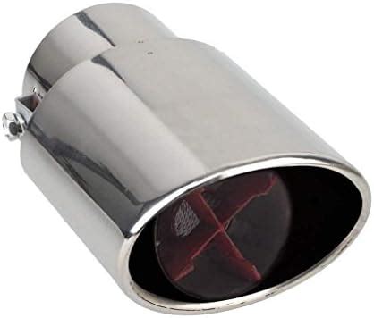 GOLSM Car Single Oval Pipe Car Stylish Exhaust Silencer Tipe Chrome for ...