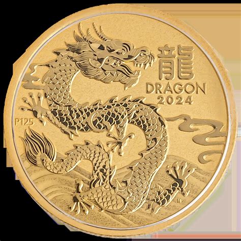 Buy 2024 1/2 oz Australian Lunar Dragon Gold Coin