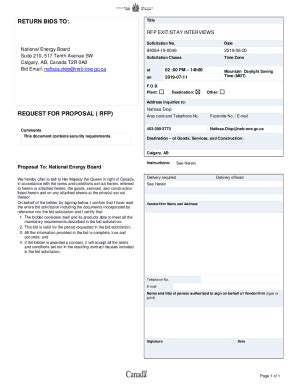 Fillable Online RETURN BIDS TO: REQUEST FOR PROPOSAL ( RFP) Fax Email ...