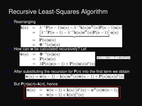 Image result for Recursive Least Square Method