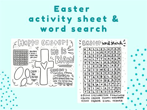 Religious Easter Activity Pages