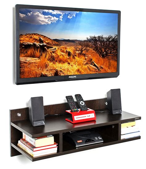 Wall Mounted TV stand, Wall Mount TV Unit, Wooden TV Unit — Bluewud