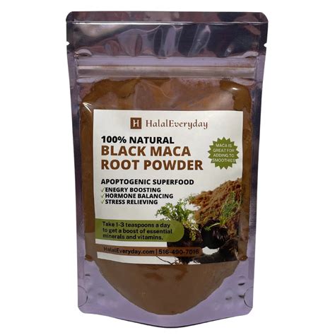 Halaleveryday Maca Root Powder Black Raw Pure Natural NonGMO India | Ubuy
