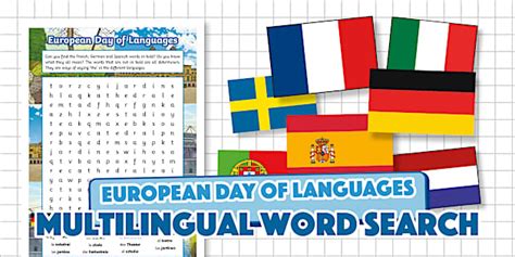 👉 European Day of Languages: Multilingual Word Search