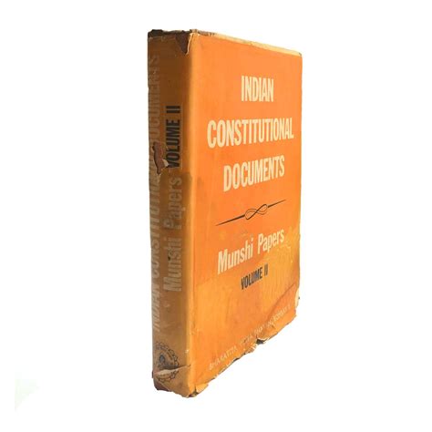 K.M. Munshi Indian Constitutional Documents 1967 | Prinseps