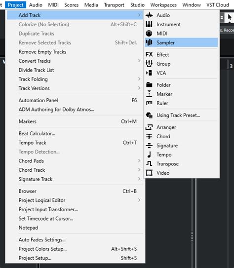 Image result for Cubase Sampler Track