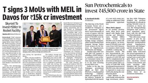 MEIL Signed Key MoUs at World Economic Forum