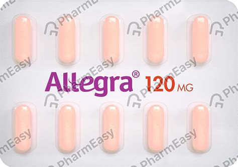 Allegra 120 MG Tablet (10): Uses, Side Effects, Price & Dosage | PharmEasy
