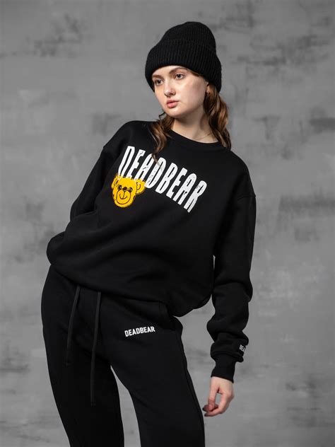 Black Graphic Sweatshirt – DEADBEAR INDIA