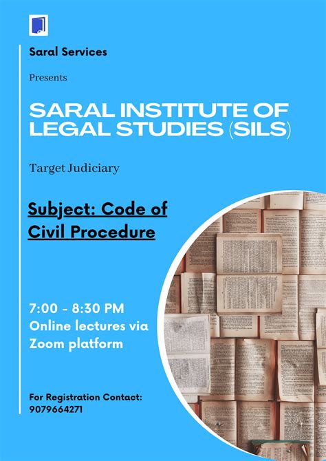 [Online] Lecture Series on Code of Civil Procedure by Saral Institute ...