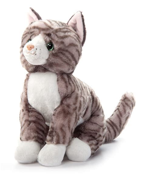 Amazon.com: The Petting Zoo Grey Tabby Cat Stuffed Animal Plushie ...