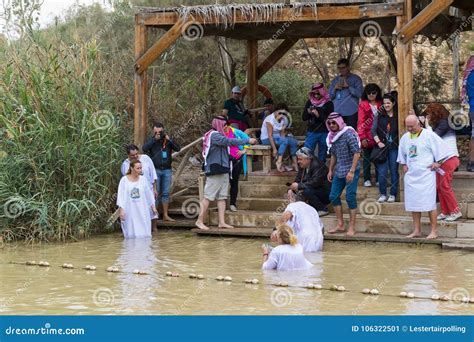 Pilgrims from Different Countries Accept the Rite of Baptism in the ...