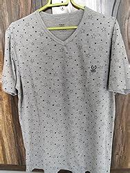 VIMAL JONNEY Printed Black V Neck Cotton Tshirt for Men(Pack of 1)-VEE ...