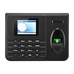 UPQRSG Time Clock, 2.4in Color Screen Office Time Card Machine ...