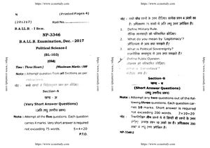 Pol sci hand written 1 - political science 1st sem notes according to ...