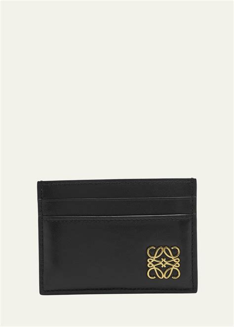 Loewe Anagrame Puffer Card Holder in Leather - Bergdorf Goodman