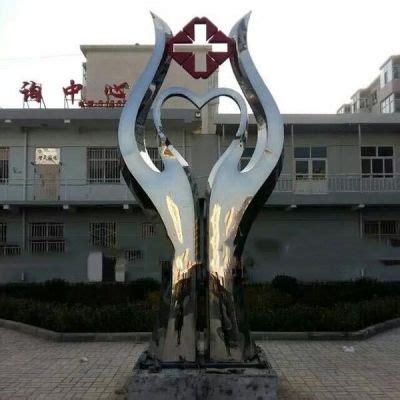 医院不锈钢雕塑厂家作品图片价格_医院不锈钢雕塑定制加工-玉海雕塑