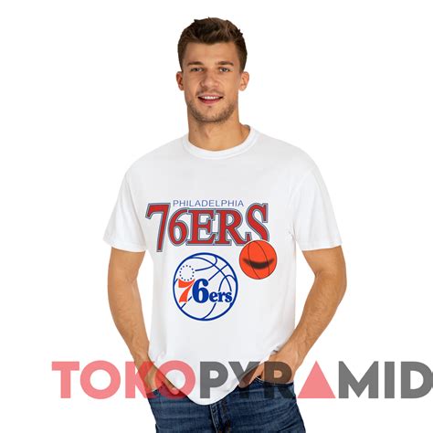 Rare Vintage Philadelphia 76ers Logo T-Shirt - TokoPyramid