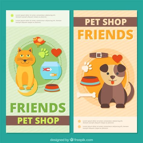 Striscioni svegli con diversi animali domestici | Vettore Gratis