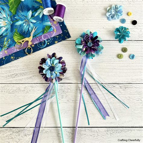 DIY Flower Fairy Wands - Crafting Cheerfully
