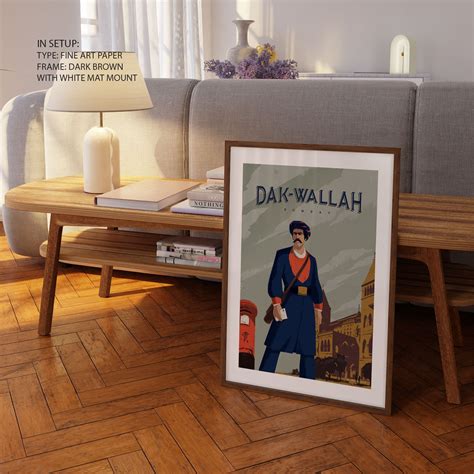 The Dak Wallah Indian Postman, Bombay Poster: Buy Art Prints Online ...
