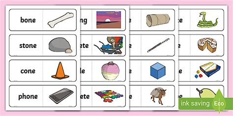 Phase 5 Split Digraph Words Matching Cards