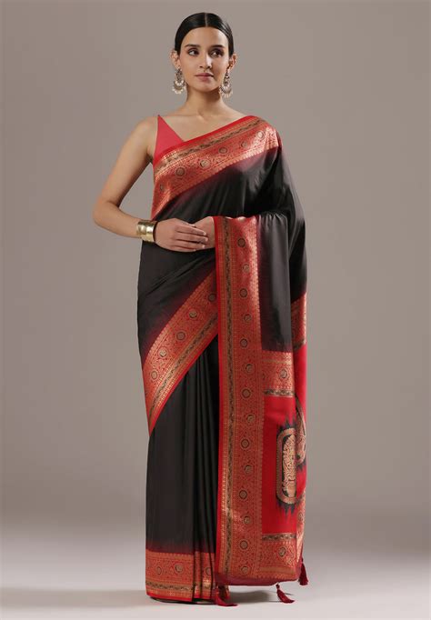 Banarasi Silk with Golden Zari Grandeur – Bombay Selections