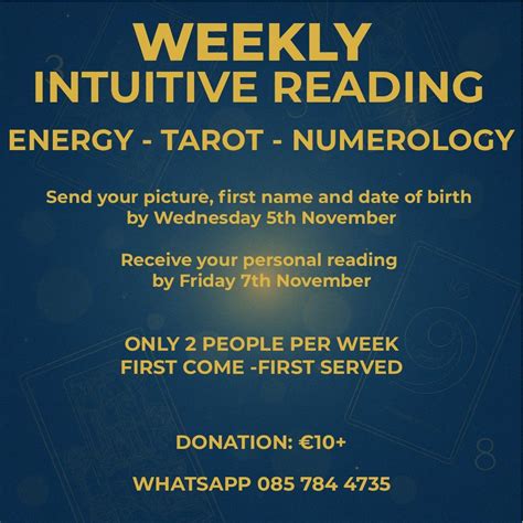 Weekly Intuitive Readings — Guidance, Clarity & Connection, Online ...