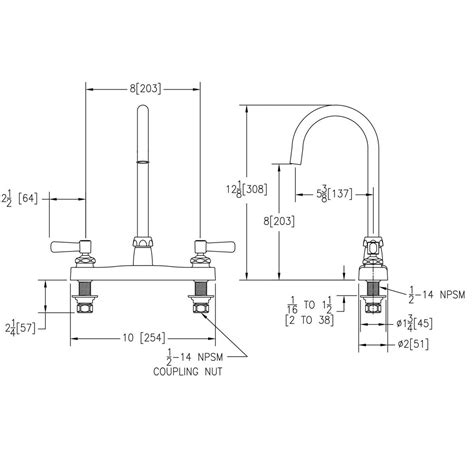 Elkay 8" Centerset with Exposed Deck Laminar Flow Faucet with 5 ...