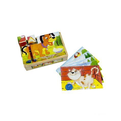 Drvene kocke Domaće životinje 3586-2 | Volim svoj dom