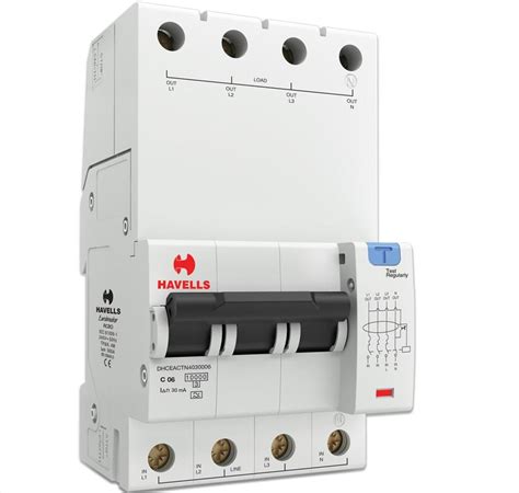 RCBO 'A' TYPE TPN 4M 30 mA - 06 A (DHCEACTN4030006)