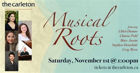 Musical Roots w/ Charise Pohl, Chloé Dionne, Mary Austin, Stephen ...