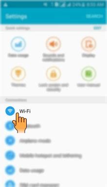 How to enable Wi-Fi in Samsung Galaxy A7-2016(SM-A710FD)? | Samsung India