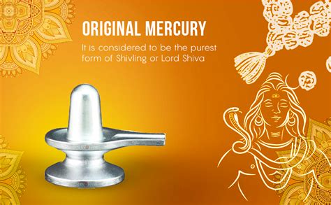 Buy ShivaRatna Energized Parad Shivling (Mercury) -5 cm 250 Grams ...