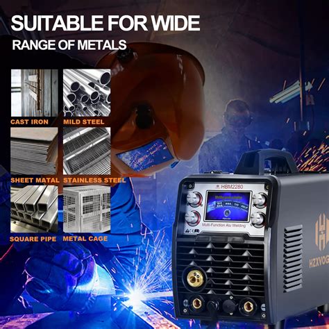 Hzxvogen 6IN1 Aluminum MIG Welder LCD Digital Flux-Core MMA India | Ubuy