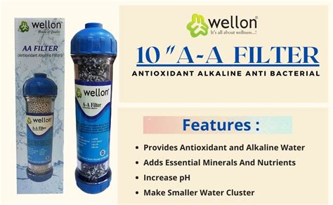 Wellon Mix Antioxidant Alkaline Anti Bacterial Filter Cartridge 10 Inch ...