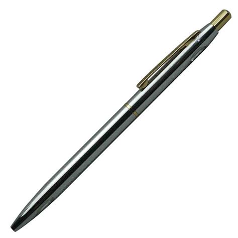 K-Nine Speed Master Shining Silver Gold Trims Ball Pen Model 18449